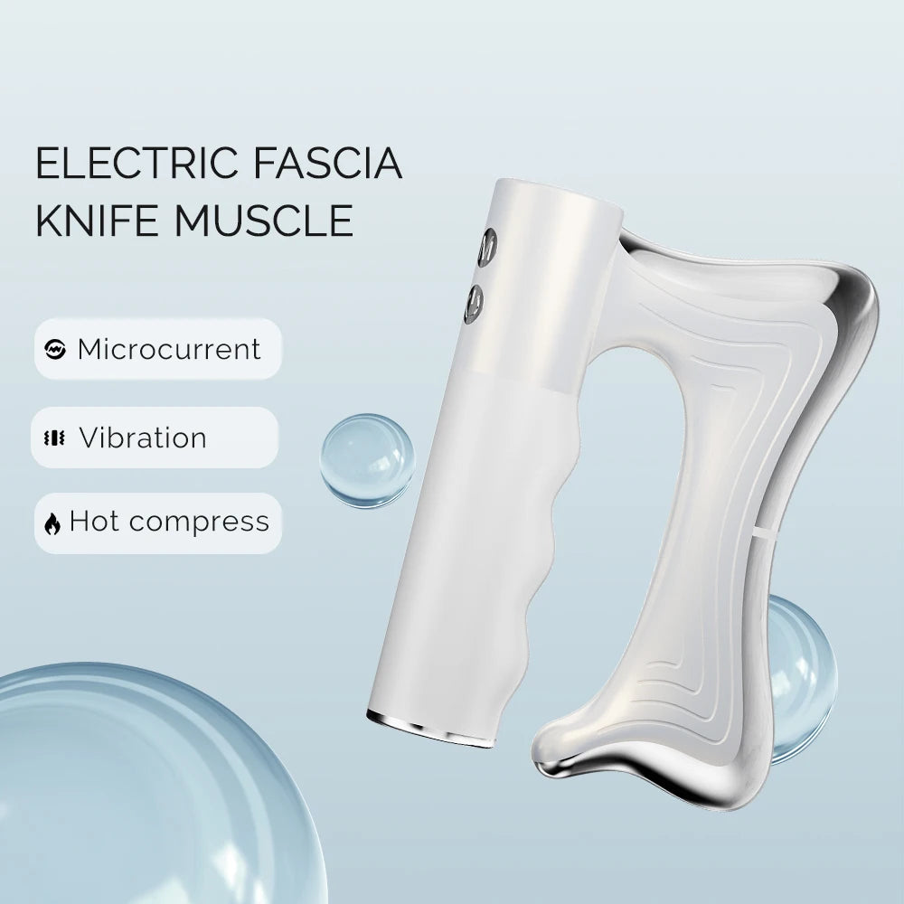 Electric Fascia Scraper Micro Current Compression Muscle 10500RPM Vibration Relaxation Massager Body Shaping Massage Knife