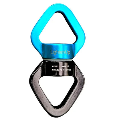 35KN Swing Swivel Aluminum Alloy Rotating Ring Aerial Yoga Hammock Rotating Connector Outdoor Rock Climbing Bearing Swivel