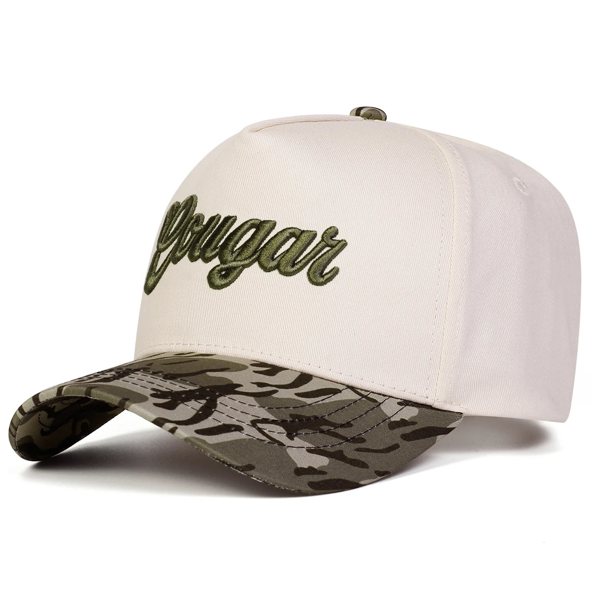 Unisex COUGAR Letter Embroidery Baseball Caps Spring Autumn Outdoor Adjustable Casual Hats Sunscreen Hat Sports Cap