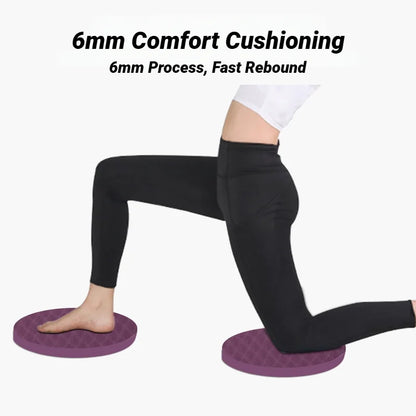 Yoga Knee Guard 2Pcs, Foam Pilates Support Round Pads Anti Slip Fitness For Knees, Elbows, Wrists 2 Pack Exercise Cushion