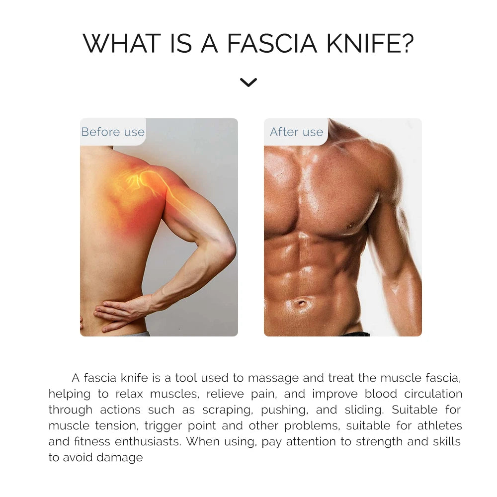 Electric Fascia Scraper Micro Current Compression Muscle 10500RPM Vibration Relaxation Massager Body Shaping Massage Knife