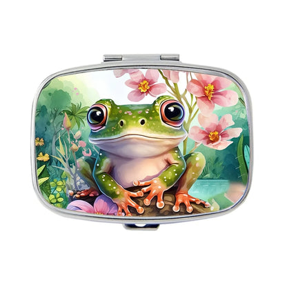 Travel Cases Lovely Colored Medicine Metal Jwelery Organizers Household Holder Iron Cabinet Small pill container
