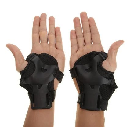 Women Men Elbow Wrist Knee Pads Protective Gear Set Skate Roller Cycling Bike 6pcs set of roller skating ice protection knee pad