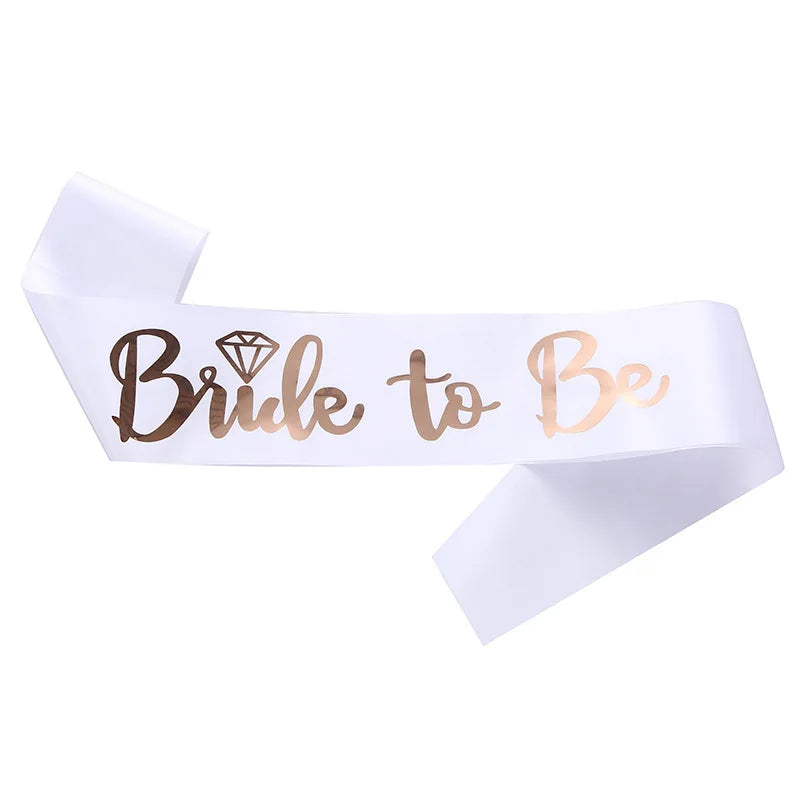 Bachelor Party Bride Bridesmaid Shoulder Strap Letter Bronzing BRIDE TO BE Ceremonial Strap TEAM BRIDE Wedding Supplies