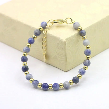 Fashion Lovely Baby Baptism Bracelet Natural Stone Crystal Lobster Clasp Parts Yoga Christmas Wedding Girls Gift Jewelry Charm