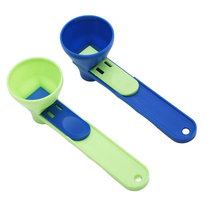 Protein Powder Funnel Scoop ABS Spill Proof Sliding Spoon Coffee Scoop Funnel for Sports Drink Protein Powder Funnel Scoop
