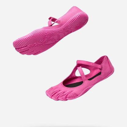 Pure Original Fivefinger Fitness Shoes for Pilates, Yoga, Dance and Gym, Training Shoes with PVC Soles/Cushioning Pads