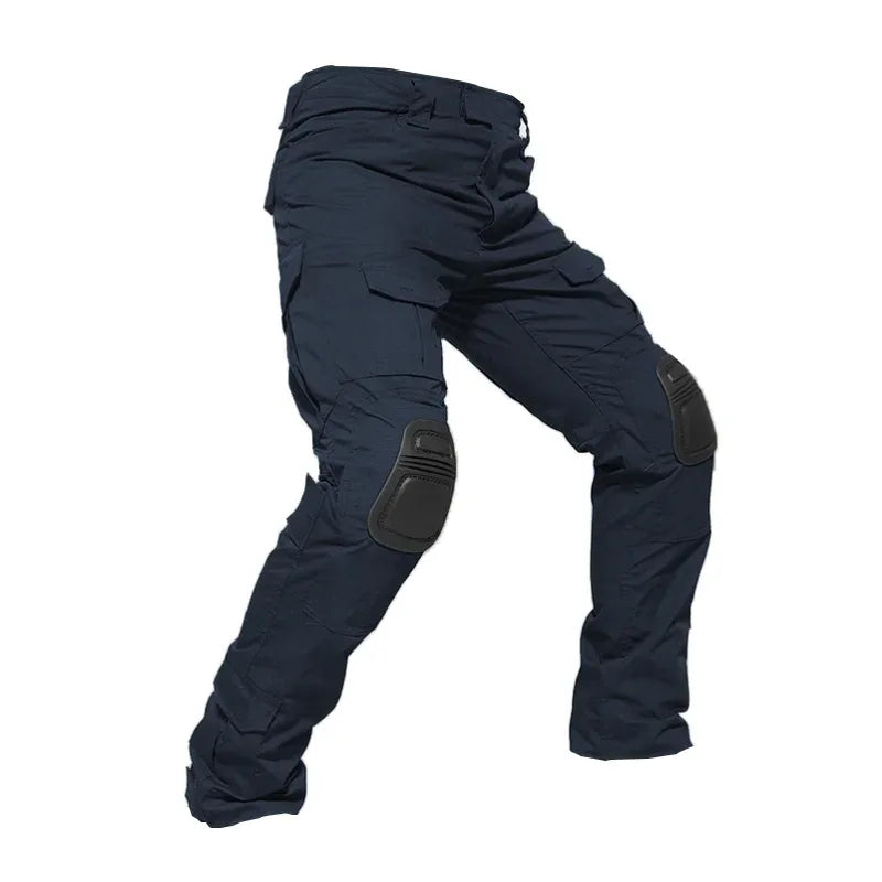 Men Combat Pants With Knee Pads Tactical Cargo Sport Long Trousers Camouflage Multicam Trekking Hunting Clothes