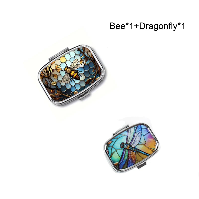 Travel Cases Lovely Colored Medicine Metal Jwelery Organizers Household Holder Iron Cabinet Small pill container