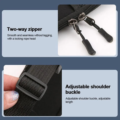 New Portable Fishing Rod Bag With Shoulder Strap Black Fishing Pole Reel Bag Folding Fishing Rod Case