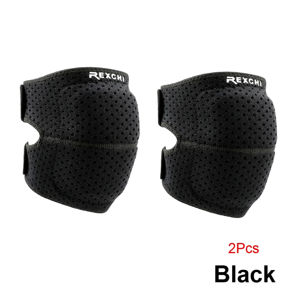 1/2Pcs Breathable Kneepads, Thicken Knee Sleeves Brace Protector Pad Support Crash-proof Anti-slip Knee Pads Brace Wrap Tape