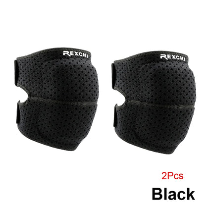 1/2Pcs Breathable Kneepads, Thicken Knee Sleeves Brace Protector Pad Support Crash-proof Anti-slip Knee Pads Brace Wrap Tape