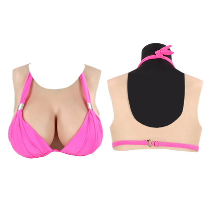 Natural Feeling Silicone Breast Forms Crossdresser MTF C-H CUP Prosthetic Fake Boobs Realistic Chest Enhancer for Cosplay