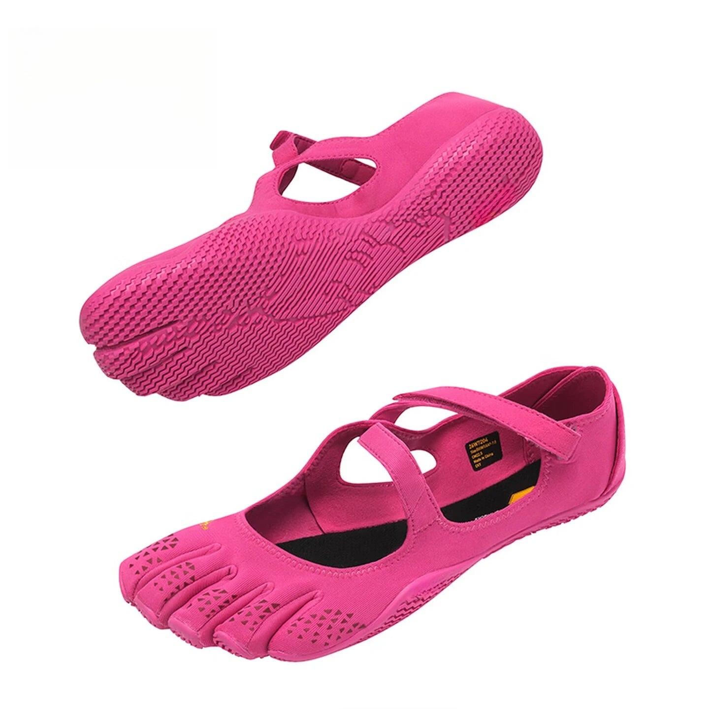 Pure Original Fivefinger Fitness Shoes for Pilates, Yoga, Dance and Gym, Training Shoes with PVC Soles/Cushioning Pads