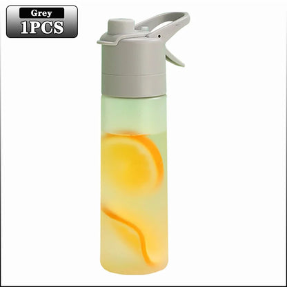 1-4PCS Gradient Spray Portable Sports Water Bottle Mist Spray Bottle for Outdoor Activities Gym Fitness Reusable Leak Proof
