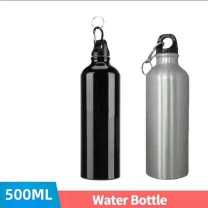 500ml Sports Water Bottle Cycling Camping Water Bottle Aluminum Alloy Bicycle Outdoor Sports Drink Cup Metal Bicycle Kettle