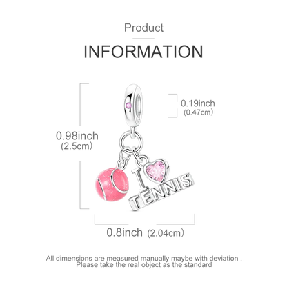 925 Sterling Silver Sports Series Charms Bead Yoga Boxing Dumbbells Badminton Pendants Fit Original Bracelet DIY Women Gift