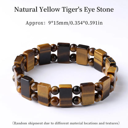 JD 10x14mm Natural Multilcolor Amethyst Crystal Stone Square Beads Bangle Charms Yoga Men Women Meditation Amulet Wrist Bracelet