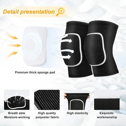 Soft Breathable Volleyball Knee Pads for Dancers Men Women Kids Protective Knees for Football Dance Yoga Tennis Running Cycling