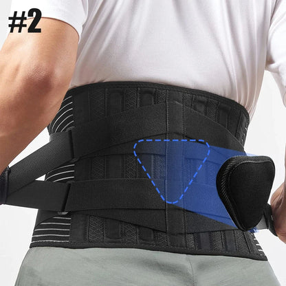 Tcare Sports Back Braces for Lower Back Pain Relief with 6 Stays,Breathable Back Support for Work, Anti-skid Lumbar Support Belt