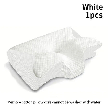New 2 in 1 Ergonomic Memory Foam pillow Help Sleep,Protect The Neck Cervical Orthopedic Travel Neck Pillow For Sleeping For Home