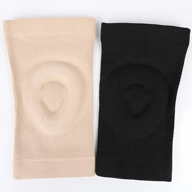 1/2pairs Silicone Knee Pads Non-slip Fitness Dance Sport knee Pads Basketball Pressurized Cycling Roller Skating Thin Knee Pads