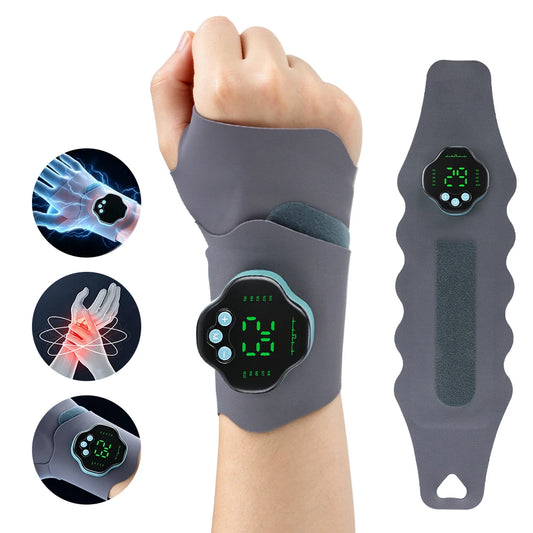 Cordless Wristband for Carpal Tunnel Muscle Fatigue Relief Belt 10 Modes 29 Levels EMS Microcurrent Wrist Guard Hand Massager