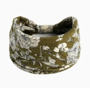 Boho Headbands for Women Knotted Wide Headwrap Turban Yoga Workout Head Bands Stretch Hiarbands Cotton Bandana Hair Accessories