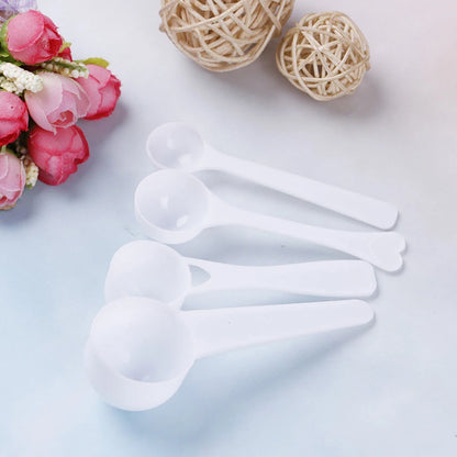 10PCS Tools Kitchen Protein Powder Measuring Spoon Plastic Coffee Milk 1/3/5/10g
