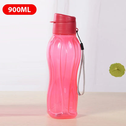 PP Sports Water Bottle Large Capacity Leak Proof Flip Top Drink Bottle with Handle Strap Outdoor Gym Water Drinking Bottle