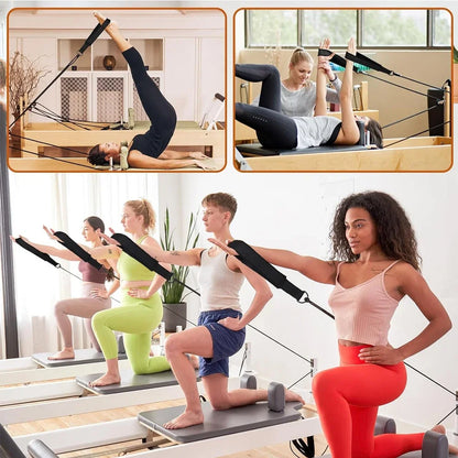 1pcs  Double Loop Pilates Straps with D-Ring Loops Yoga Fitness Equipment Double Padded Hand And Feet Equipment