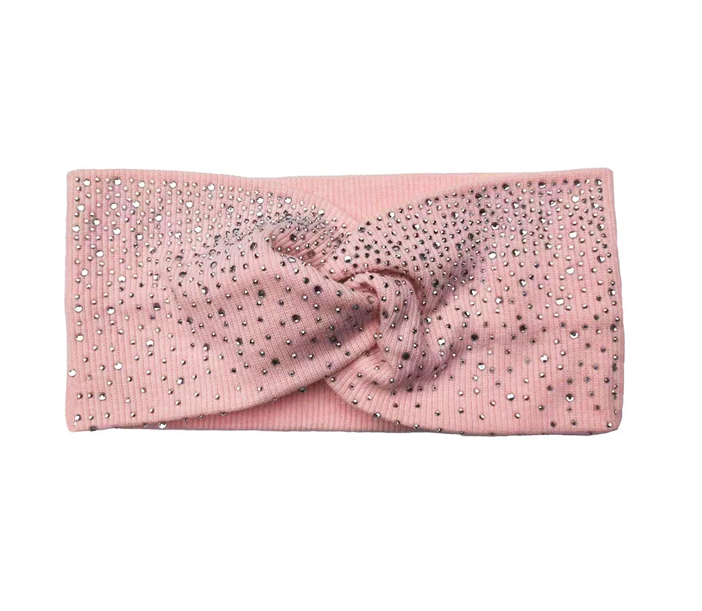 Hot Fix Rhinestone Hair Bands Cotton Yoga Headbands Front Cross Headwrap Women Headbands Headpiece Headwrap Turban Headwear