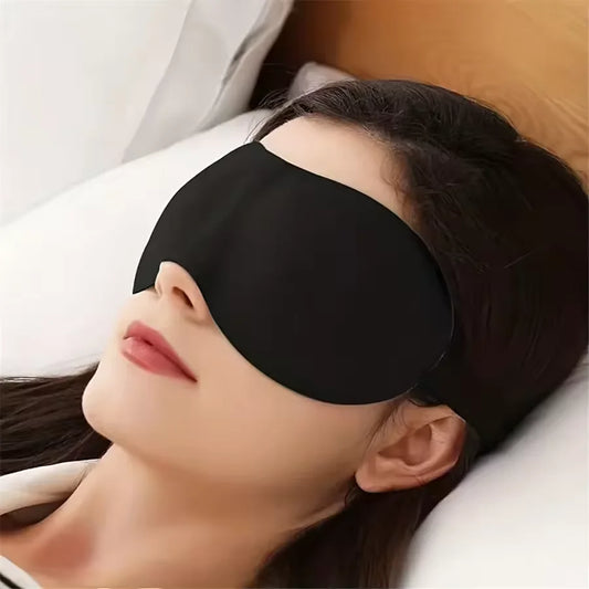 3D Smooth Natural Sleep Mask Fully Adjustable Shoulder Strap Unisex Essential for Travel Peaceful Sleep Blindfold Light Eyepatch