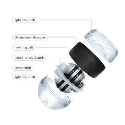 Power Wrist  Hand Ball Trainer Ball Wrist Strengthener Gyro Self-Starting Forearm Trainer Gyro Ball for Strengthening Muscles
