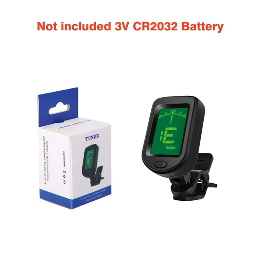 Guitar Bass Ukulele Violin Mandolin Banjo - 360° Rotatable High Sensitivity Chromatic Tuner
