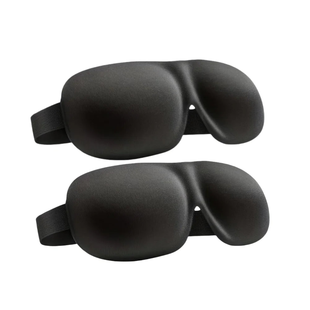 3D Contoured Sleep Mask 100% Light Blocking Eye Mask Ultra-Soft Skin-Friendly Material Breathable Eye Cover For Rest Travel Yoga