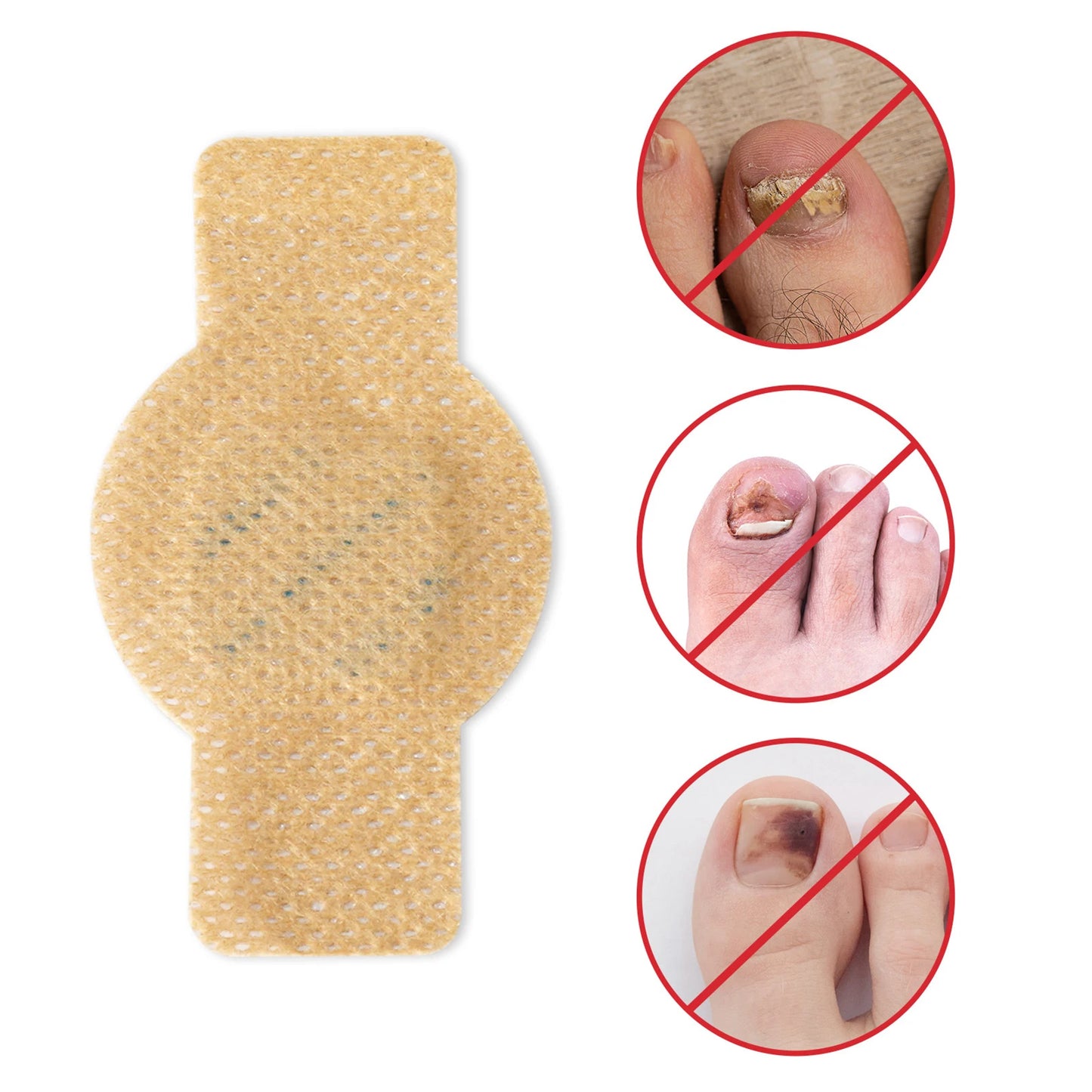 Toenail Fungus Treatment Extra Strength Patches Night-Time Treatment Improves Nail Appearance for Damaged Nails Foot Nails