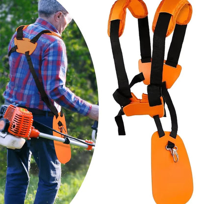 Double Shoulder Strap Lawn Mower Harness Strap Comfort Labor Saving Strimmer Padded Belt for Brush Cutter Trimmer Garden Pruner