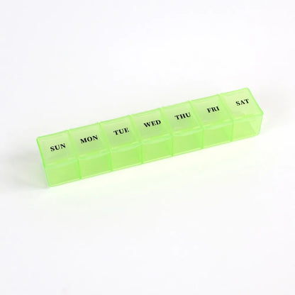 New Hot Weekly Premuim Portable 7 Grids 1 Times A Day Pill Storage Cases Box Organizer Container for Vitamins Medicine Fish Oils