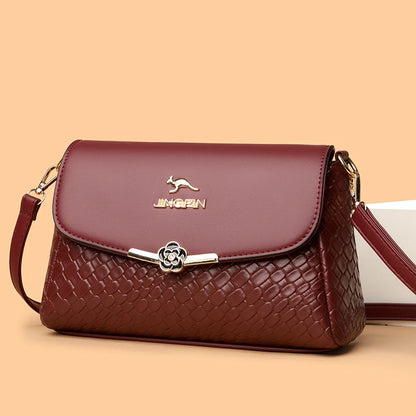 Women Small Square Flip cover Bags Retro Versatile Shoulder Strap Large Capacity Casual Portable Female Shoulder Crossbody Bags