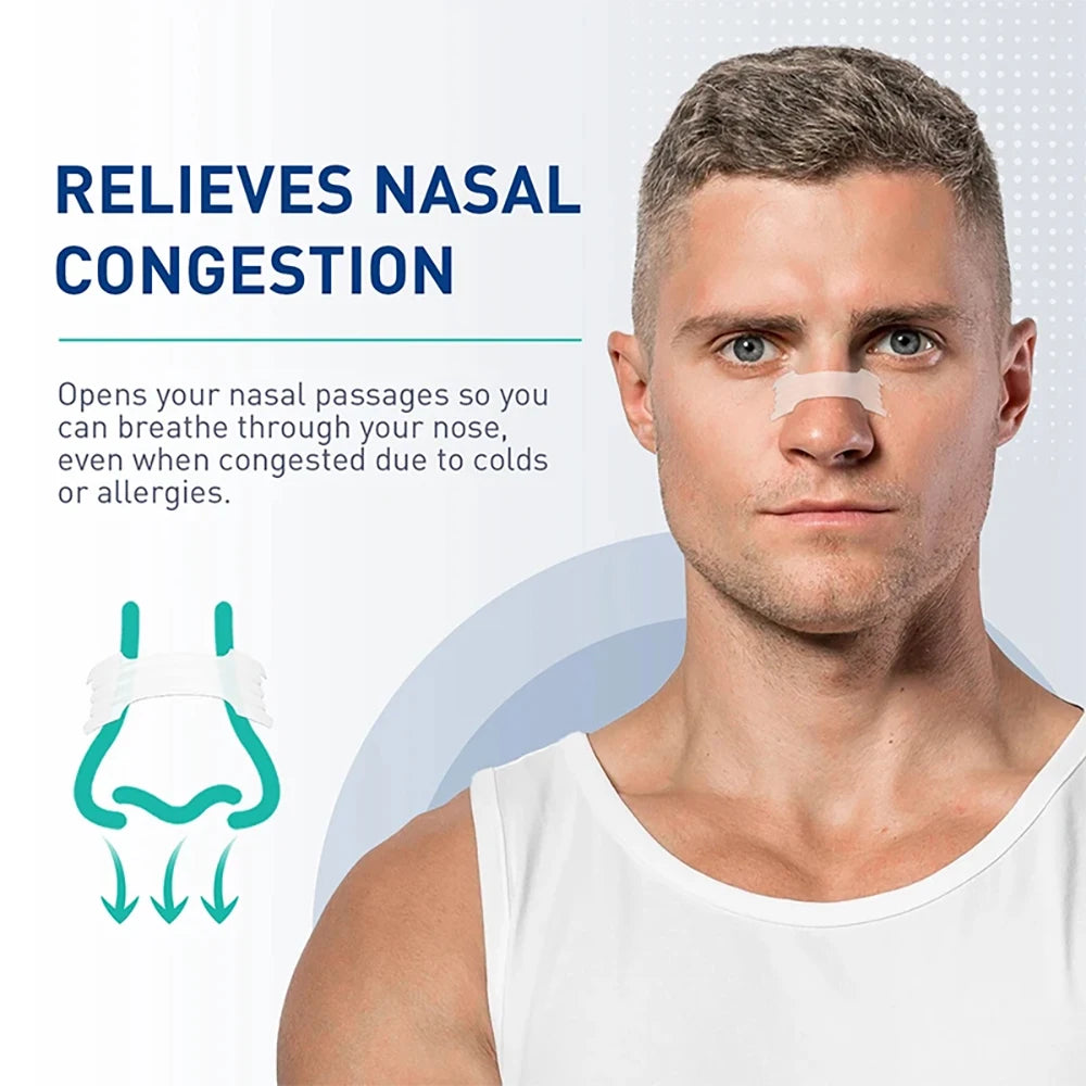 Anti Snoring Nose Strips for Breathing,Nose Breathe Strips,Sleep Nasal Strips,Exercise Air Inhalation and Improve Sleep