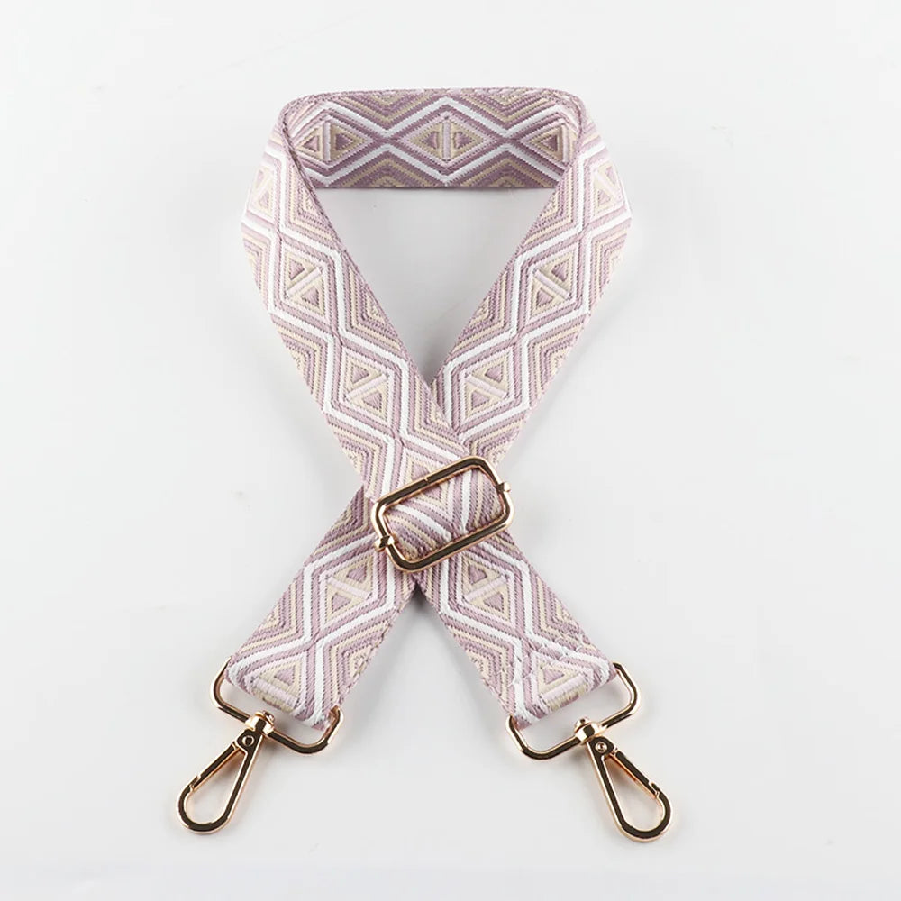 Nylon Shoulder Strap Diy Exquisite Embroidery Universal Fashionable Durable Precision Woven Diagonal Shoulder Strap 3.8CM