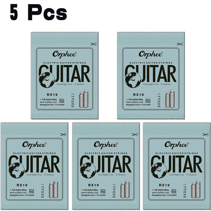 Orphee 1/5/10 Pcs Electric Guitar Strings Set RX Series Hexagonal Carbon Steel 6 String for Electric Guitar Accessories&Parts
