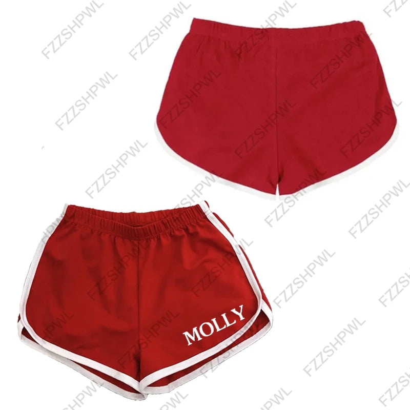 Women Casual Sports Shorts Summer Thin High Waist Yoga A-line Shorts Women Clothes Straight Shorts American Style Chic Shorts