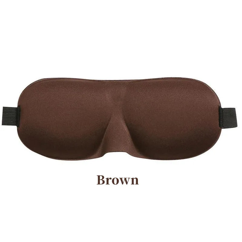 3D Smooth Natural Sleep Mask Fully Adjustable Shoulder Strap Unisex Essential for Travel Peaceful Sleep Blindfold Light Eyepatch