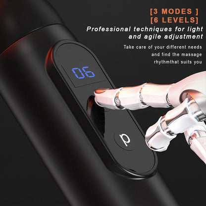 Fascia gun Handle Elbow 3 Modes  6 Gears Adjust Muscle Relaxation  Massage Percussion Hammer for Athletes
