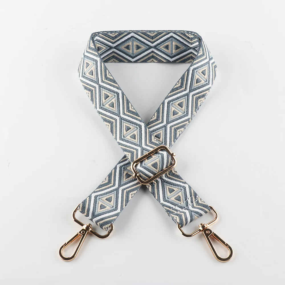 Nylon Shoulder Strap Diy Exquisite Embroidery Universal Fashionable Durable Precision Woven Diagonal Shoulder Strap 3.8CM