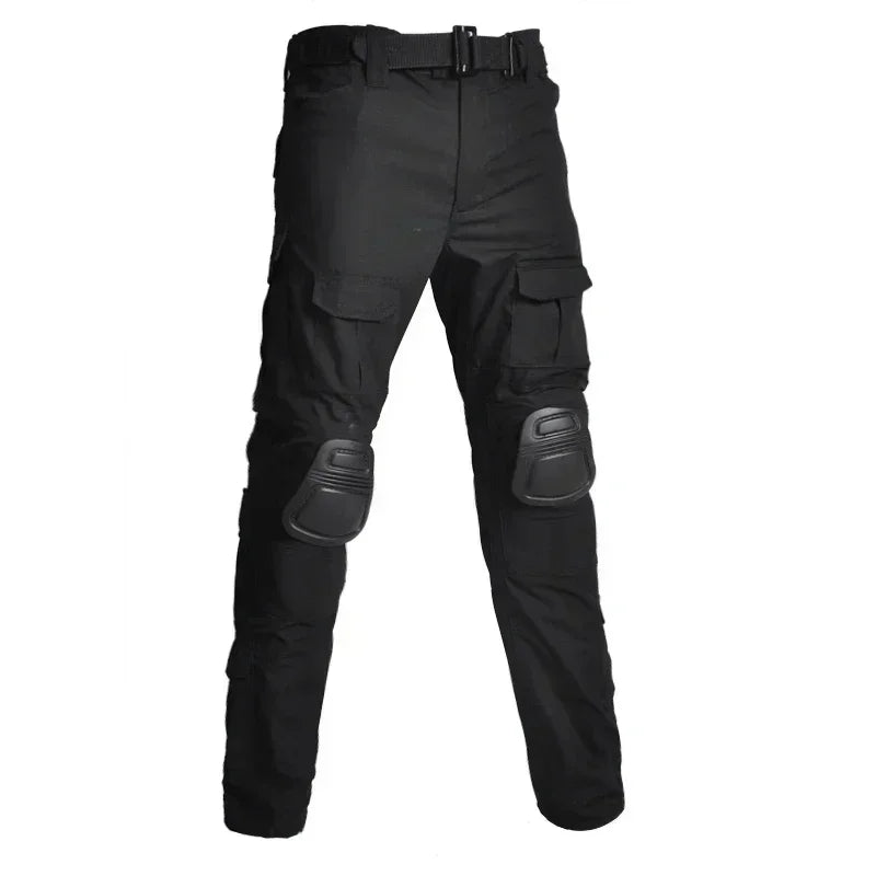 Camouflage Tactical Uniform Hunting Shirts Pants with Elbow Knee Pads Outdoor Hiking Training Frog Sets Clothing Ghillie Suits