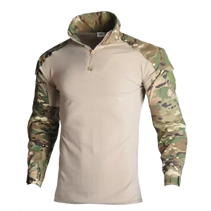 Camouflage Tactical Uniform Hunting Shirts Pants with Elbow Knee Pads Outdoor Hiking Training Frog Sets Clothing Ghillie Suits