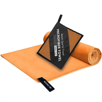 6 Sizes Premium High Quality Microfiber Towel Ultra Absorbent Quick Dry Portable Bag Gym Yoga Beach Camping Travel Lightweight